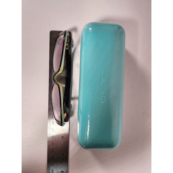 Tiffany & Co Womens Black Eyeglass Frames TE2016 A055 51mm With Turquoise Hard C - Picture 2 of 16